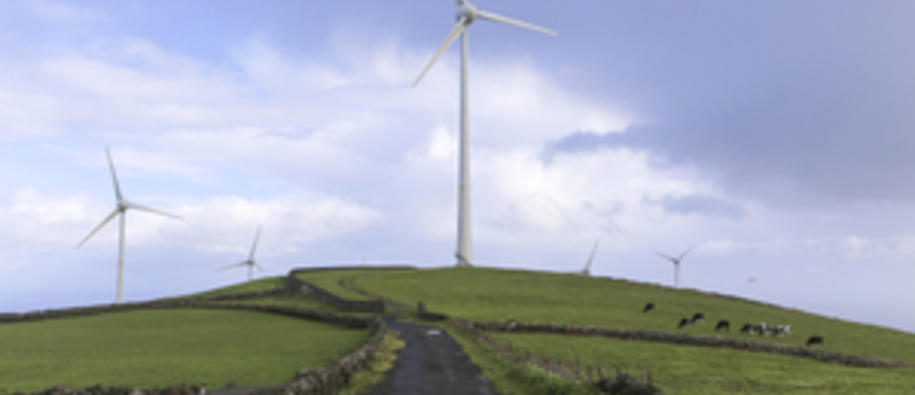 Serra do Cume Wind Farm in Terceira, Azores