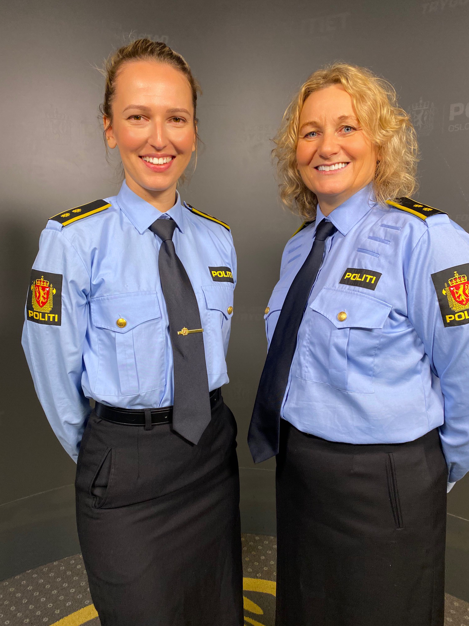 Abetare Krasniqi and Monica Lillebakken - police officers from Norway working with Romanian authorities
