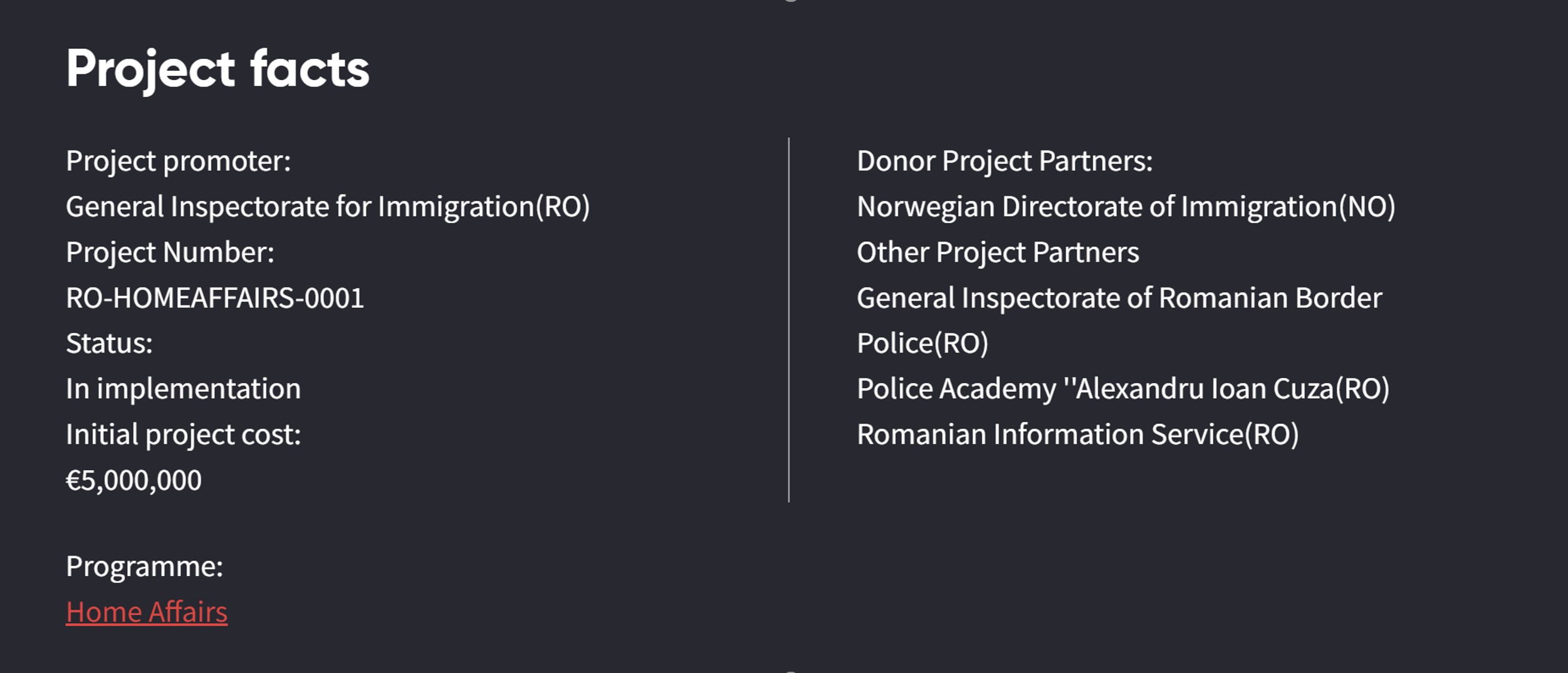 Romania migration project 