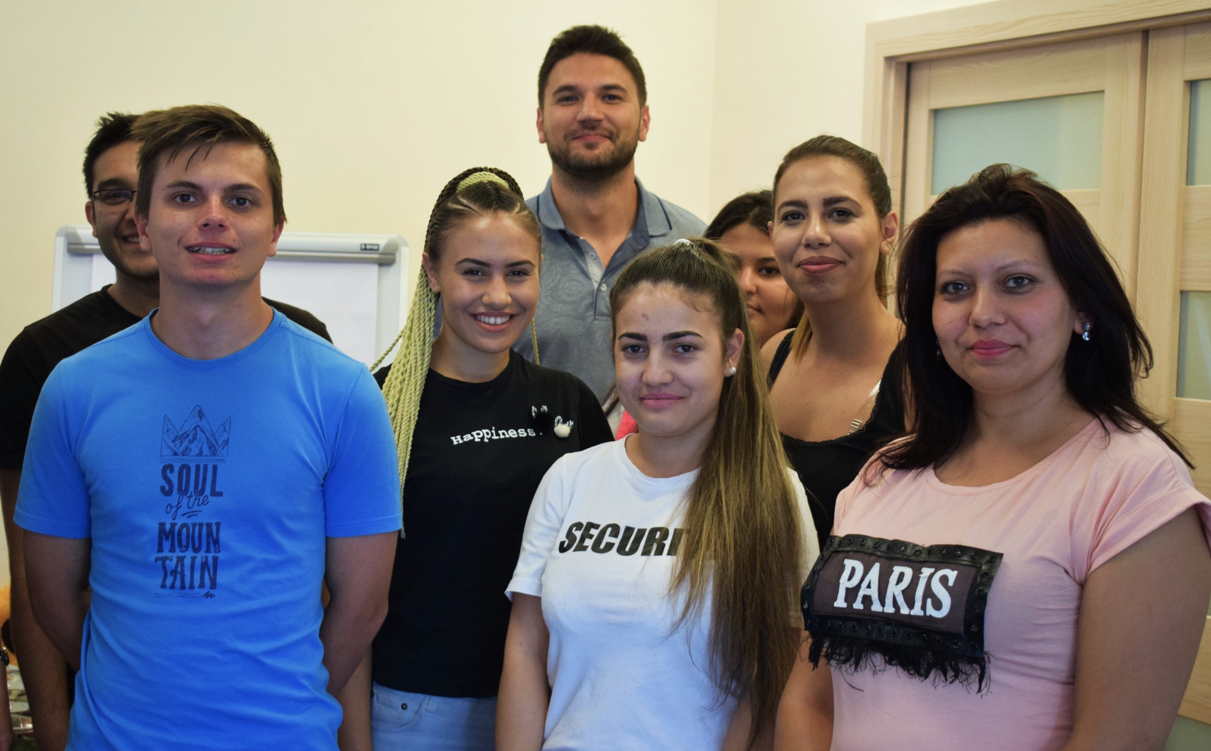 Georgi Georgiev (on the left) and his fellow Roma scholars