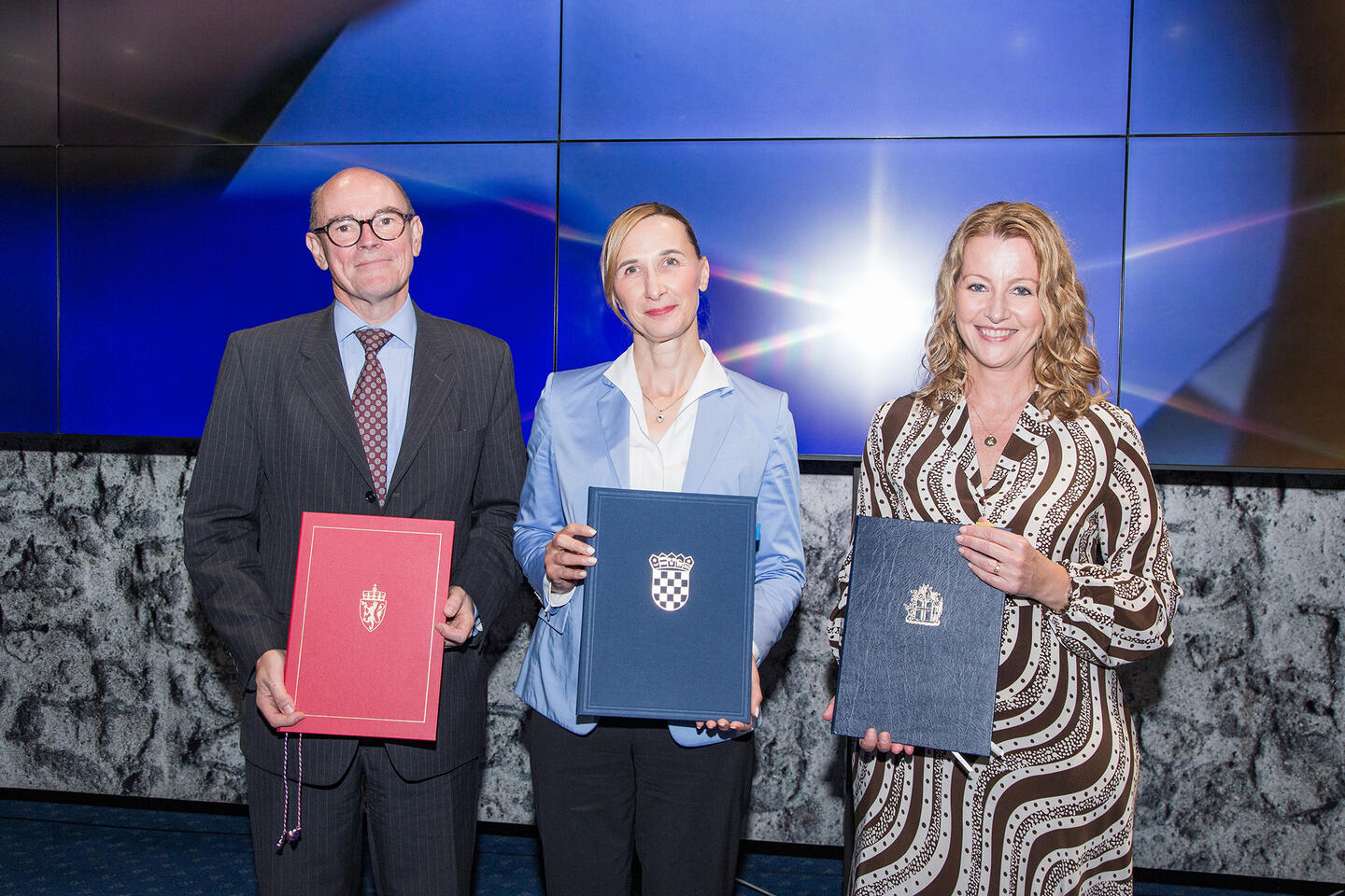 H.E. Arne Sannes Bjørnstad, Ambassador, Royal Norwegian Embassy in Zagreb, Nataša Mikuš Žigman, Minister of Regional Development and EU Funds and H.E. Helga Hauksdóttir, Ambassador and Permanent Representative, Embassy of Iceland in Vienna.